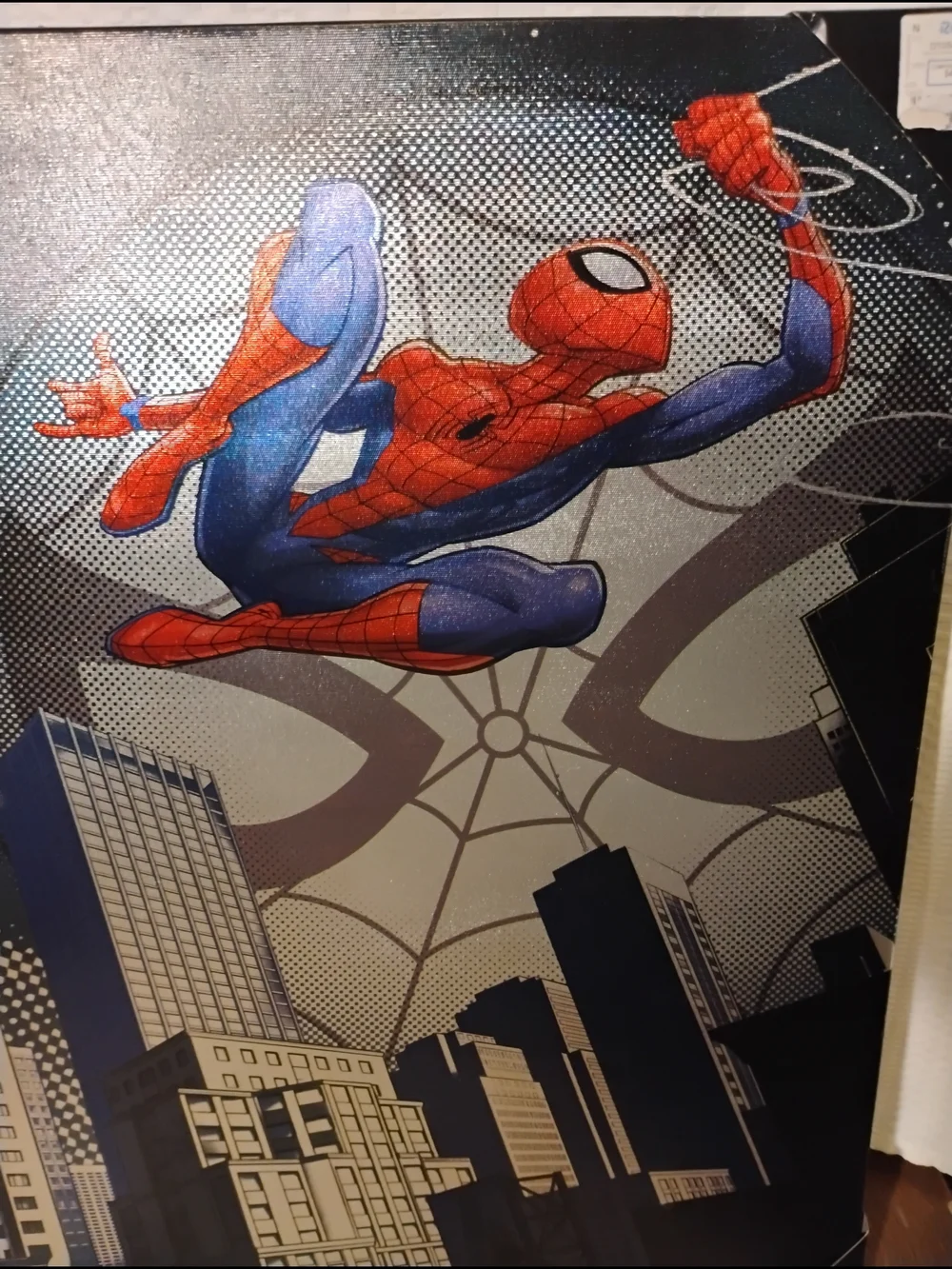 Marvel Spider-Man Red & Blue Wall Art Canvas - Superhero Home Decor